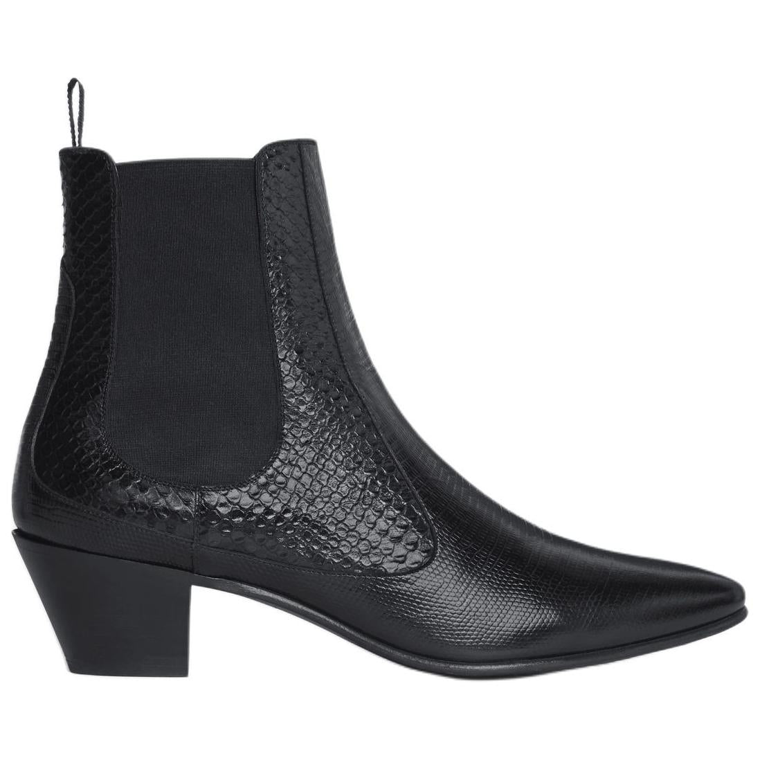CELINE Hector Short Chelsea Boots 6cm Men's Black