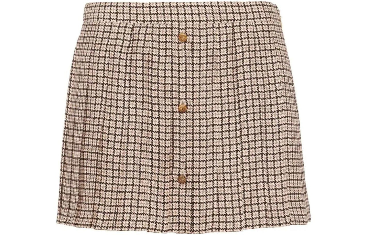 PRADA Casual Short Skirts Women's Khaki