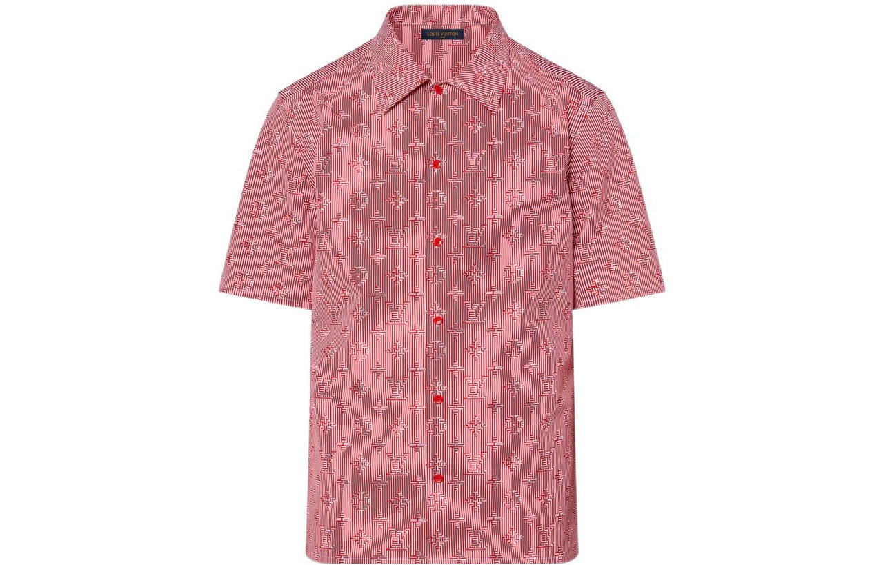 LOUIS VUITTON Lv Fall Series SS22 Shirt Men's Red