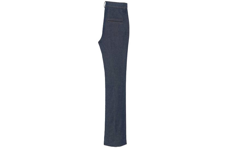 SAINT LAURENT High Waist Straight Leg Jeans