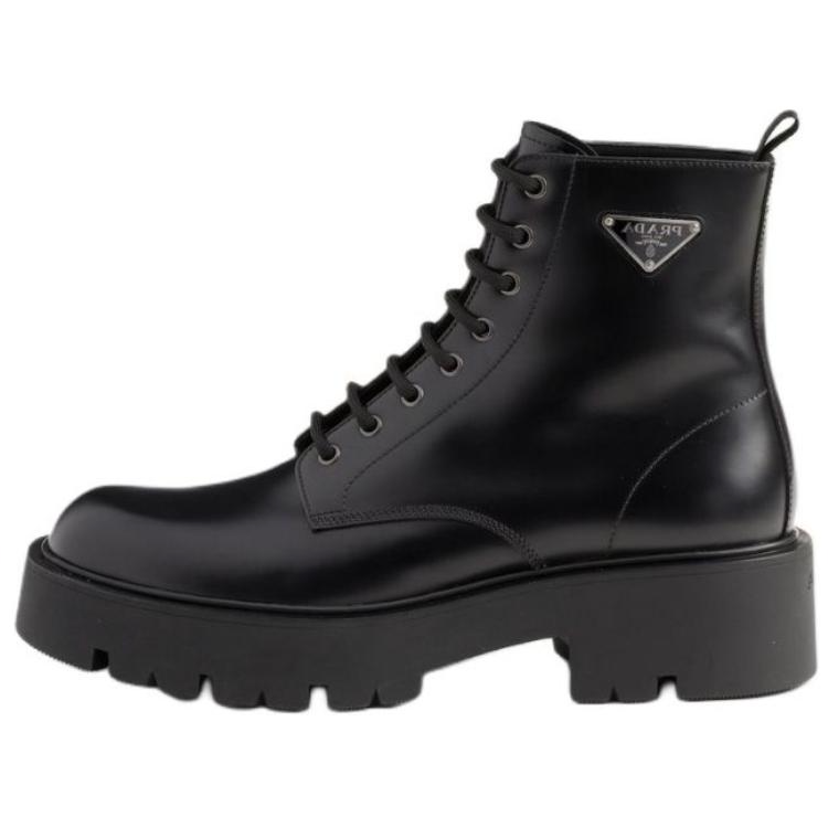 PRADA Ankle Boots 6cm Men's Black
