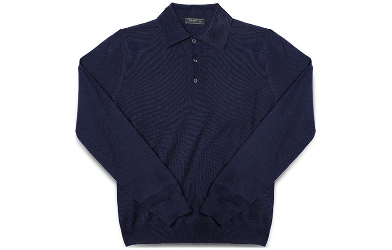PRADA Polo Shirt Men's Marine Blue