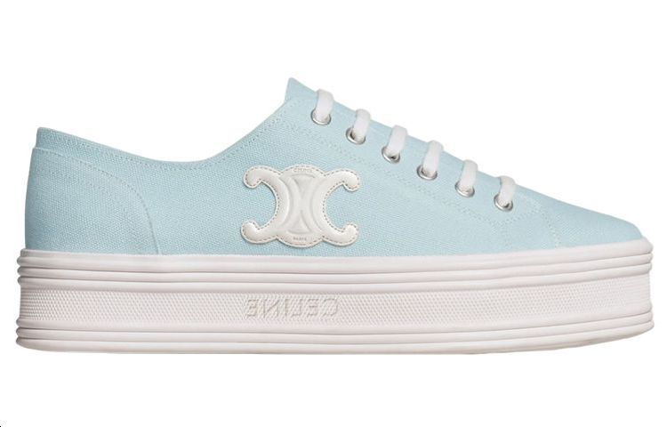 CELINE Jane Low Top Stylish Skateboarding Shoes Women's Light Blue