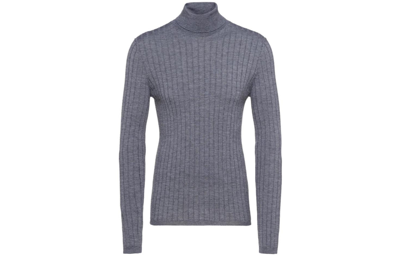 PRADA Cashmere Sweaters Men Gray