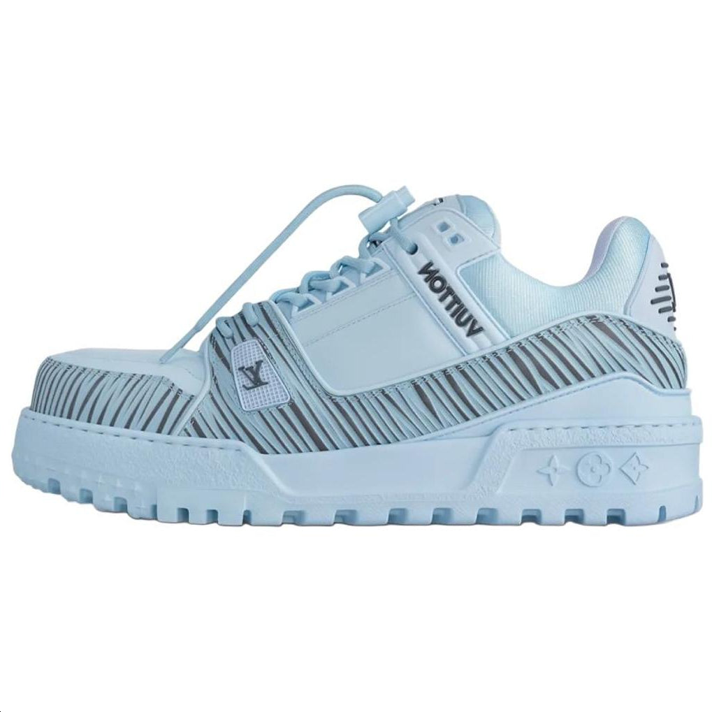 LOUIS VUITTON Trainer Little Chubby Ding Low-Top Skateboard Shoes Men's Blue