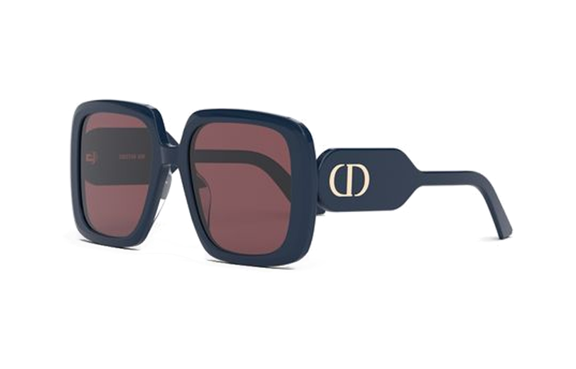 DIOR Acetate Square Sunglasses Women's Blue