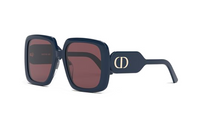 DIOR Acetate Square Sunglasses Women's Blue