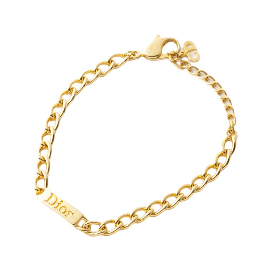 DIOR Gold-Plated Bracelets Unisex Gold
