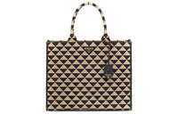 PRADA Symbole Fabric Tote Bag, Shopping Bag, Handbag Tubas Women's