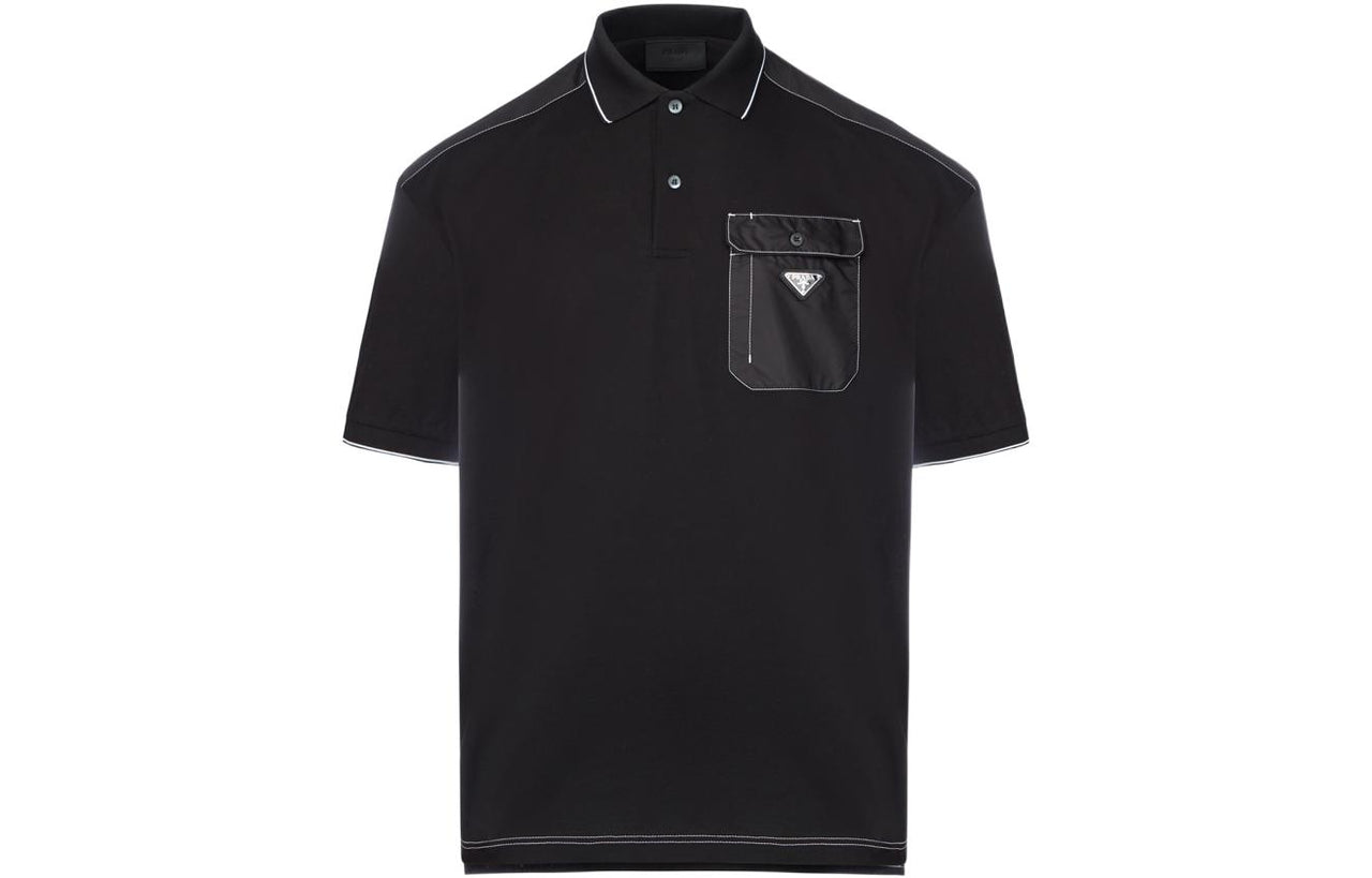 PRADA SS22 Polo Shirt Men's Black