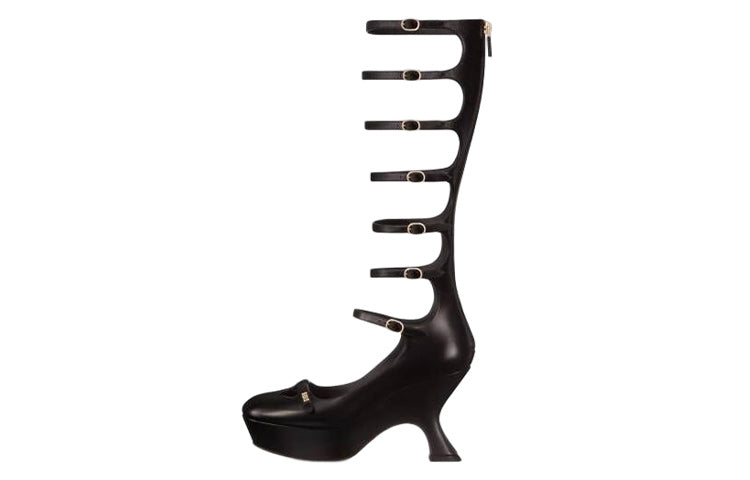 DIOR Aime Dior Knee-High Boots 9.5cm Women's Black