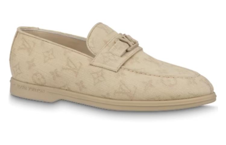 LOUIS VUITTON Estate Loafers Shoes 'Beige Monogram'