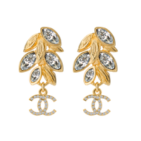 CHANEL Earrings Women's Gold