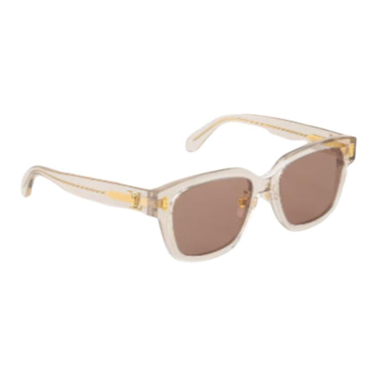 LOUIS VUITTON Acetate Square Sunglasses Men's Brown