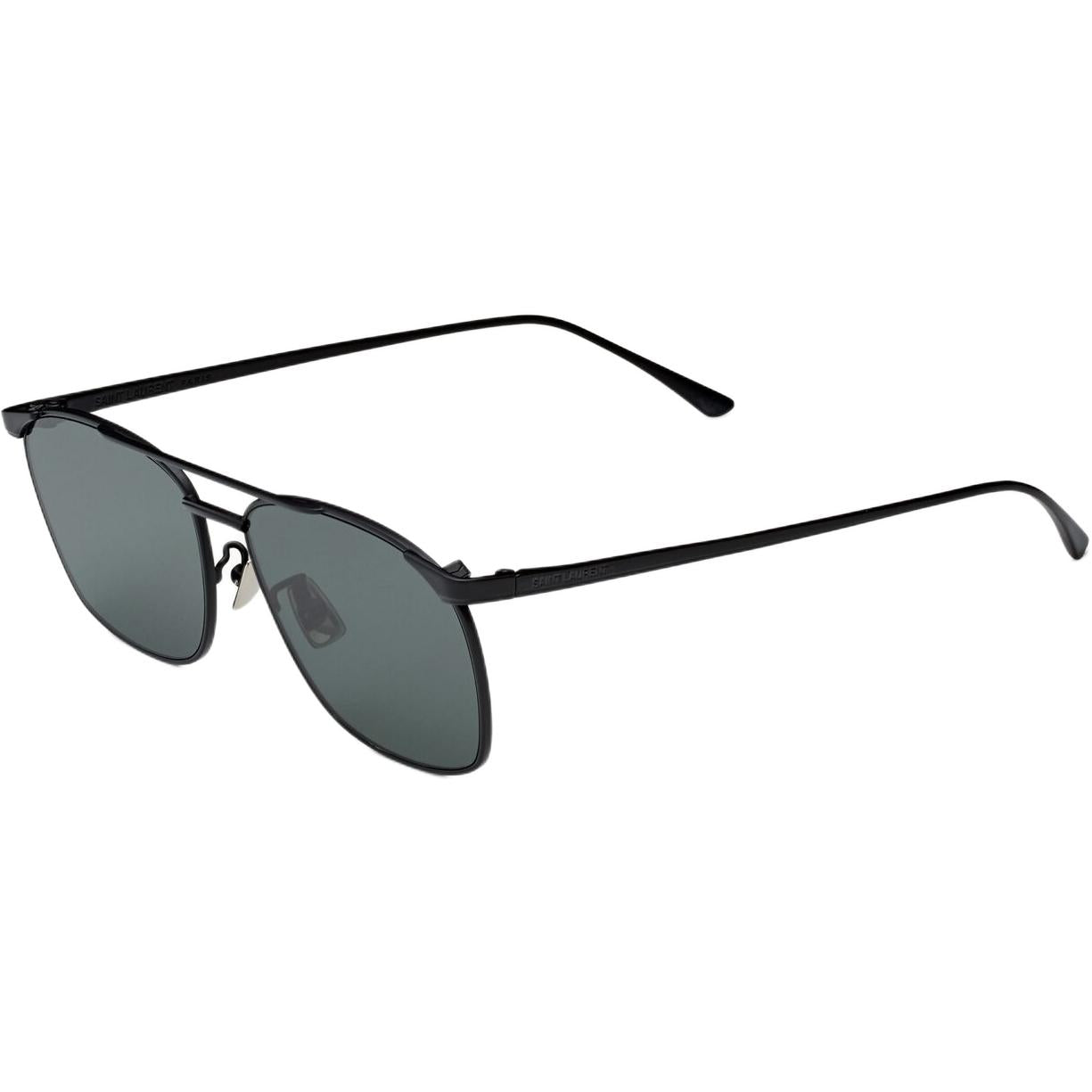 SAINT LAURENT Metal Aviator Sunglasses Unisex Black