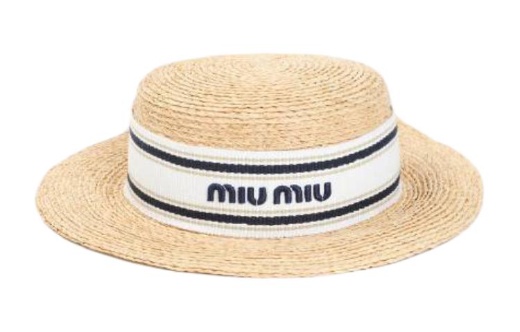 MIU MIU Straw Hat Women's Yellow