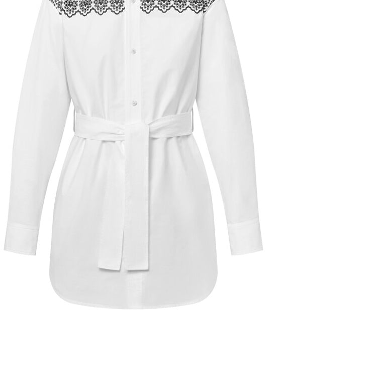 LOUIS VUITTON Embroidered Shirt Dress