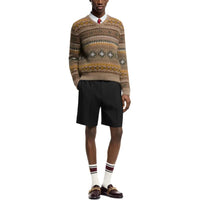 LOUIS VUITTON Mohair Blend Fair Isle Pullover