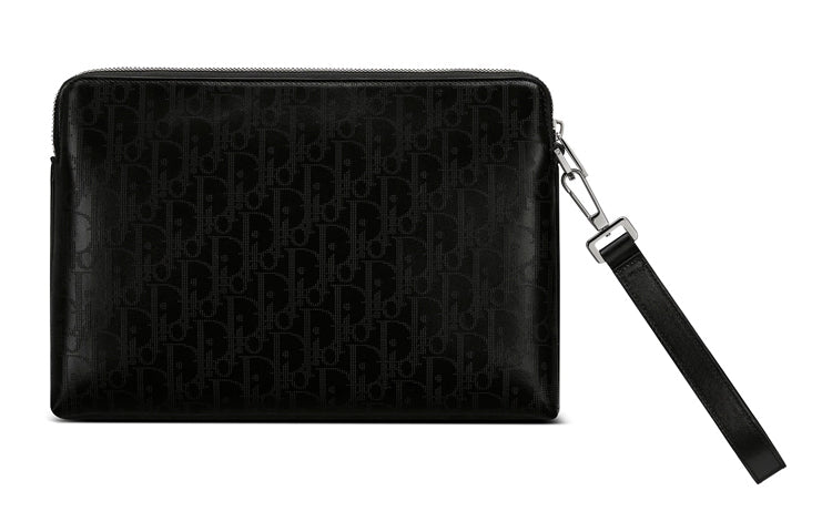 DIOR Leather Clutch Regular Men's Black