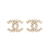 CHANEL Metal Earrings Women's Gold