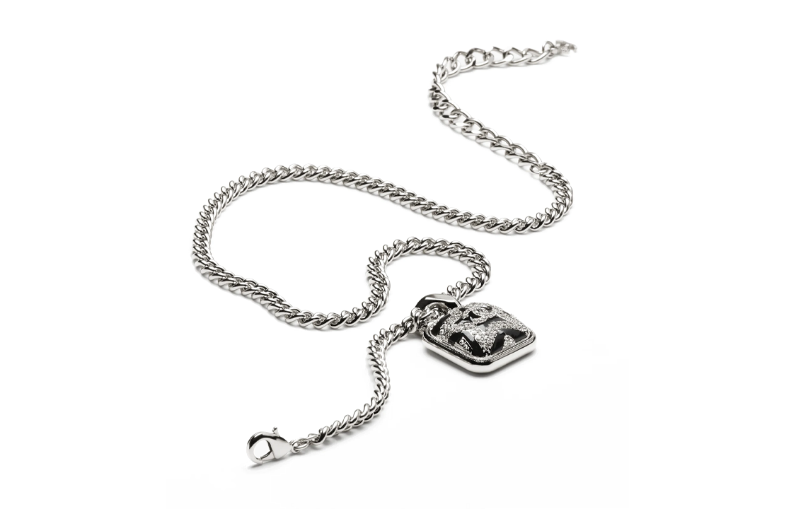 CHANEL Necklaces Women's Silver