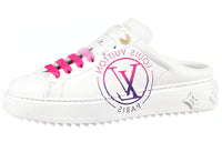 LOUIS VUITTON Time Out Odor Resistant Closed Toe Slippers Women's White