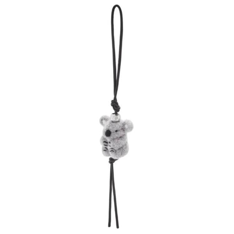 LOEWE Calfskin Pendants Unisex Gray