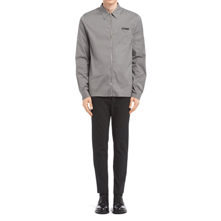 PRADA FW21 Shirt Men's Iron Gray