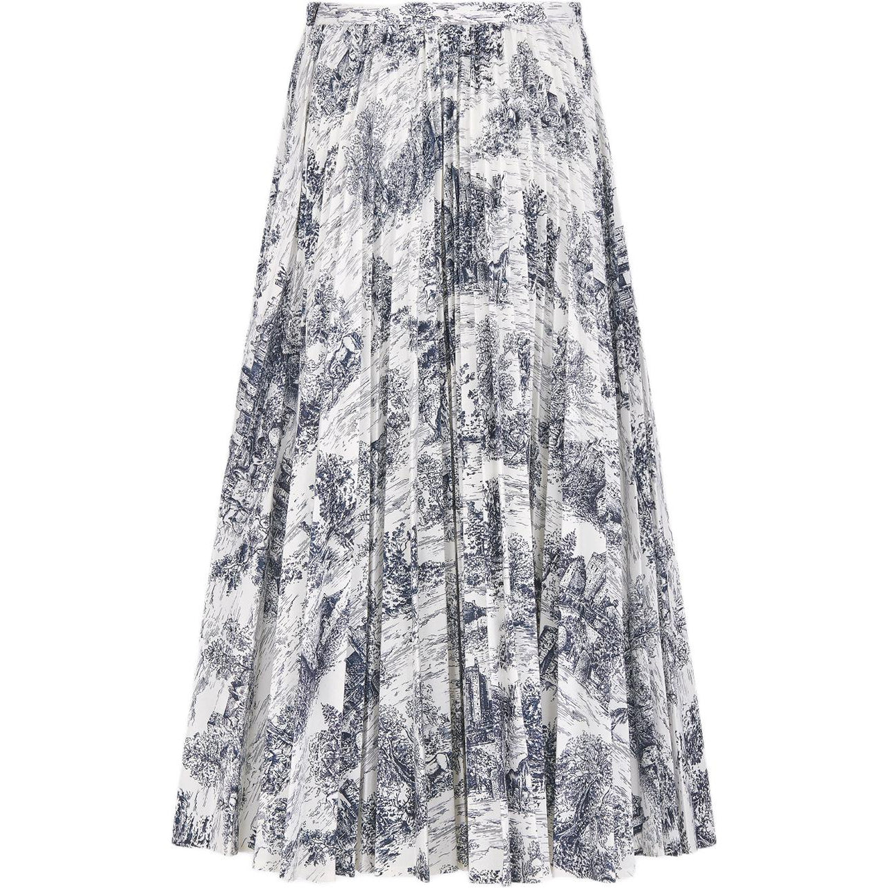 DIOR FW24 Casual Long Skirts Women's White Blue