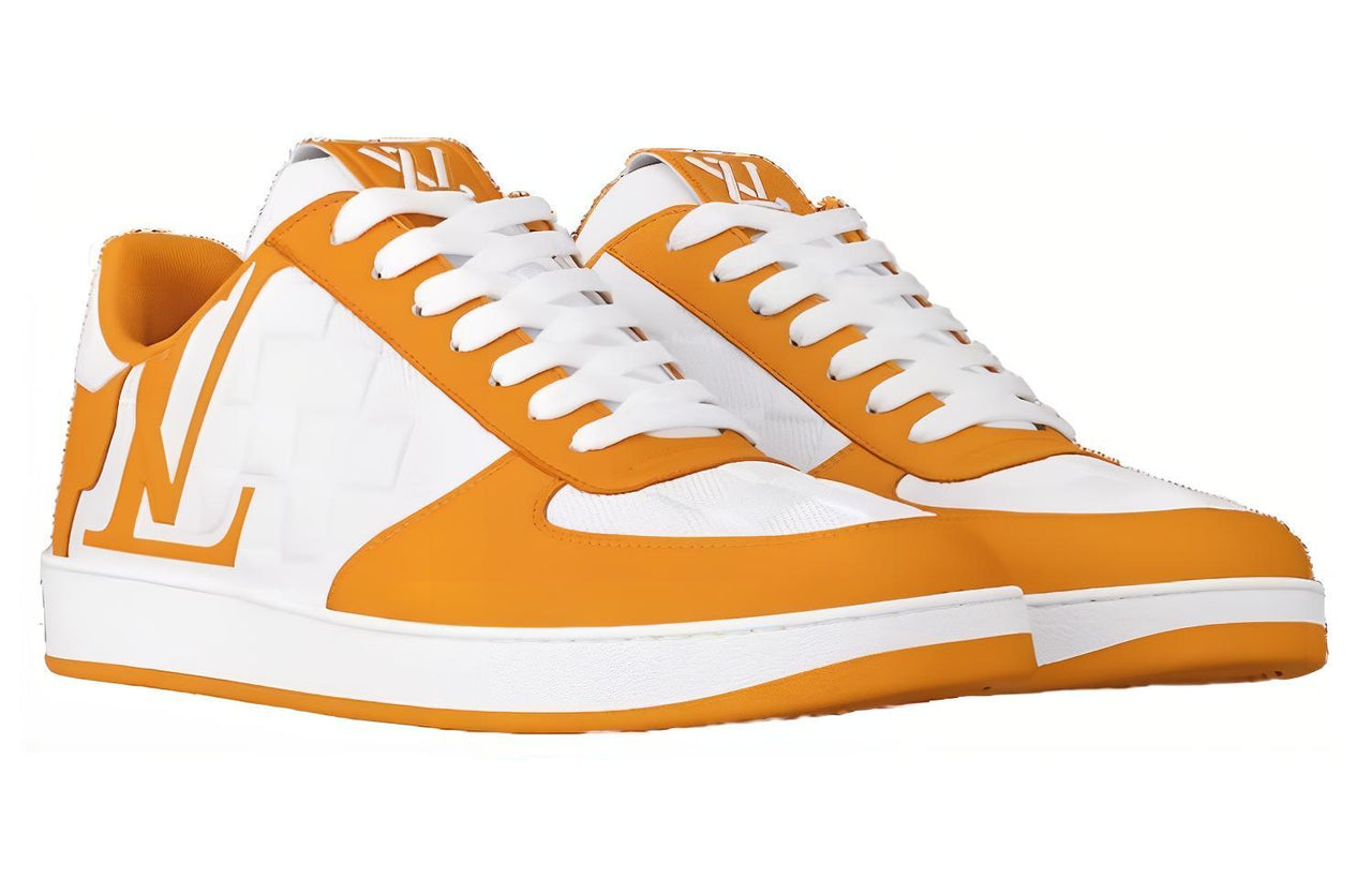 LOUIS VUITTON Low-Top Skateboard Shoes Men's Yellow