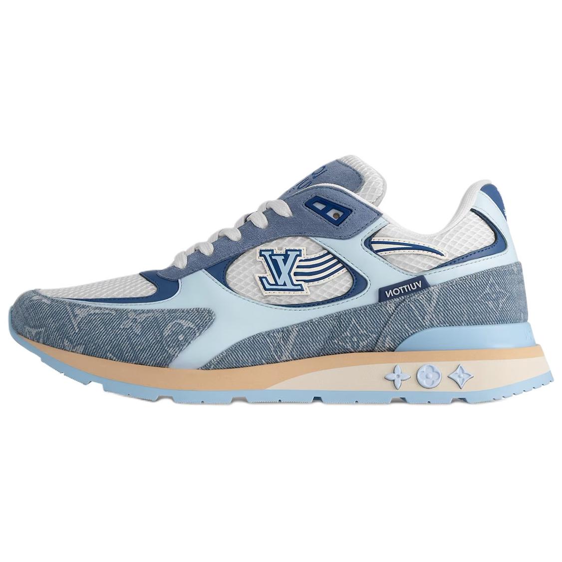 LOUIS VUITTON Run Away Low Top Casual Shoes Men's Blue