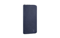 LOUIS VUITTON Smooth Leather Wallet Regular Men's Blue Ocean