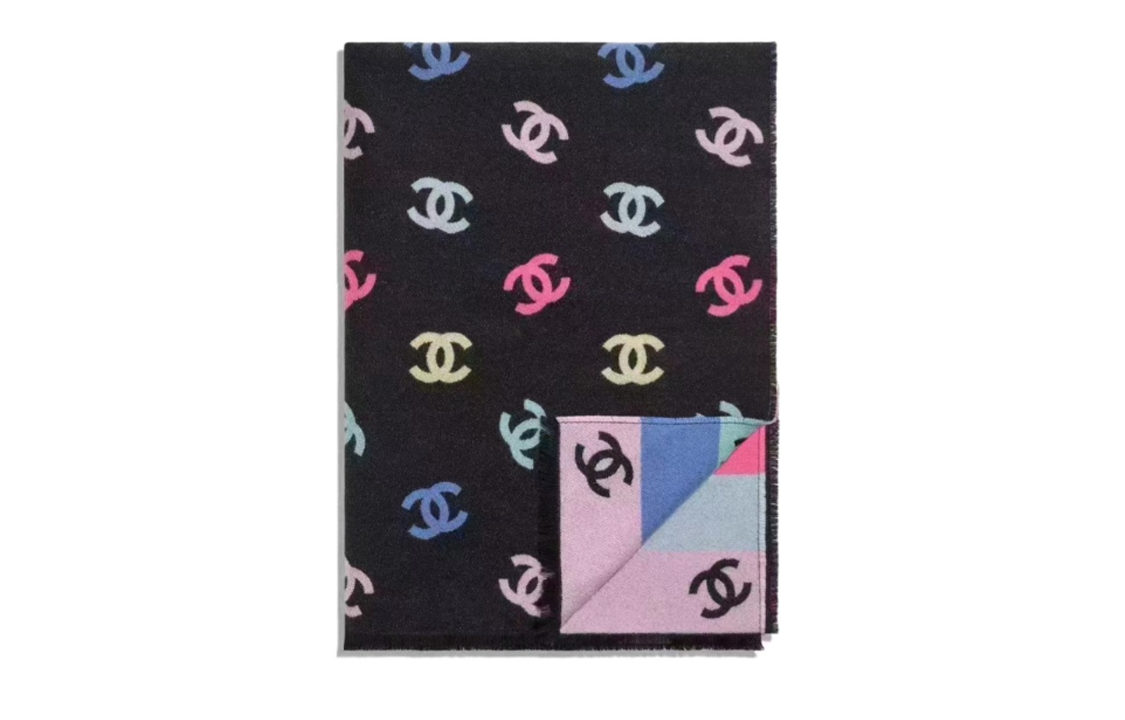 CHANEL Knit Scarves Women's Multicolor