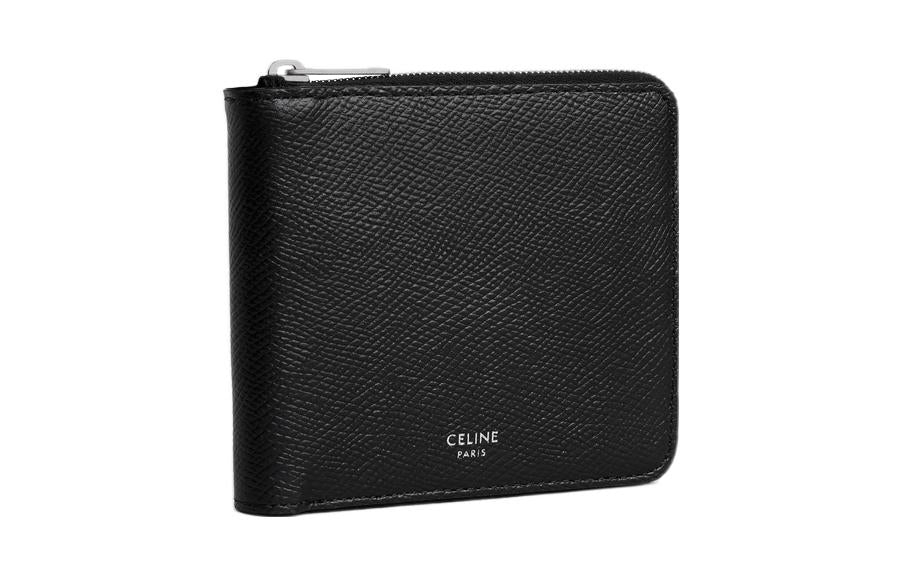 CELINE Grained Calfskin Wallet Men's Black