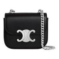 CELINE Calfskin Shoulder Bag Mini Women's Black