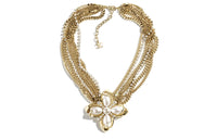 CHANEL Necklaces Women's Gold