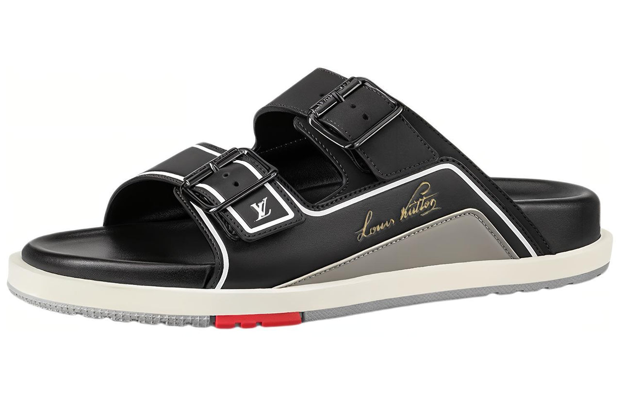 LOUIS VUITTON Trainer Mules Black