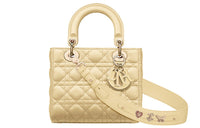 DIOR Lady DiorMy ABCDior Sheepskin Daisie Bag Handbag Shoulder Bag Crossbody Bag Small Size Women's Light Yellow