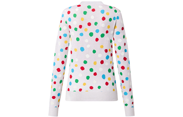 LOUIS VUITTON Louis Vuitton X Yayoi Kusama SS23 Cashmere Sweater Women's White