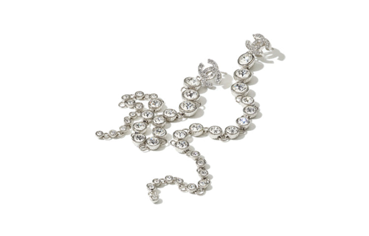 CHANEL Earrings Women's Silver