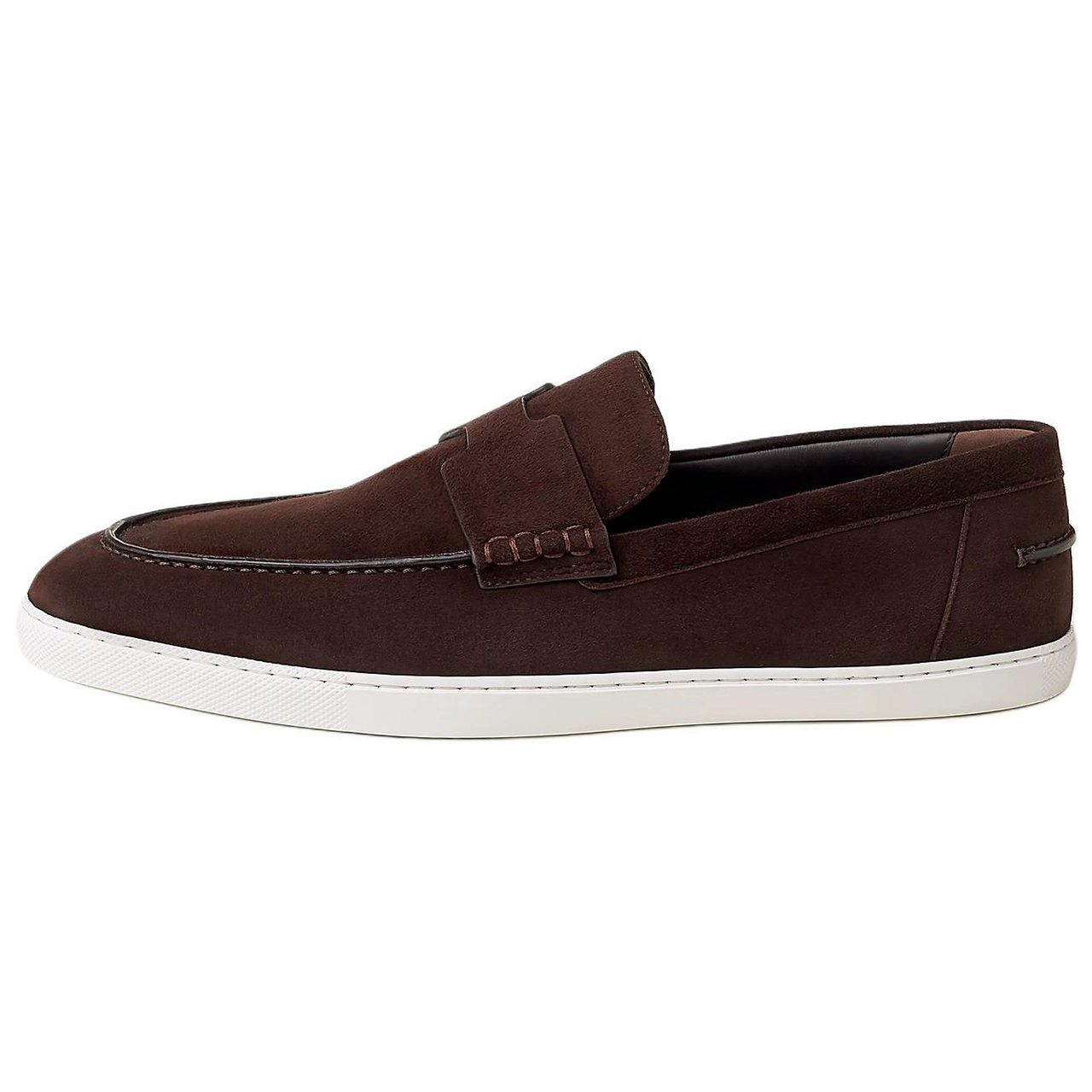 HERMES Mocassini Loafers Men's Burgundy
