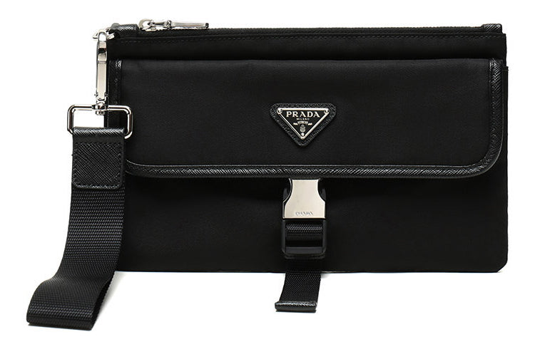 PRADA Fabric Clutch Men's Black