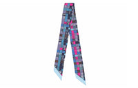 HERMES Silk Scarves Women's Blue