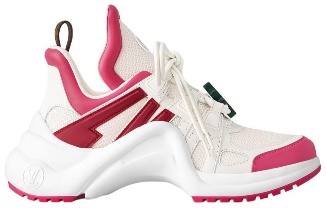 LOUIS VUITTON Archlight 1.0 Low-Top Casual Shoes Women's White Pink