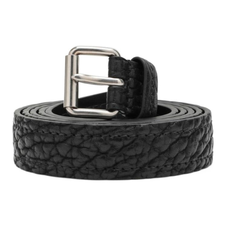 PRADA Calfskin Leather Belts Men's Black
