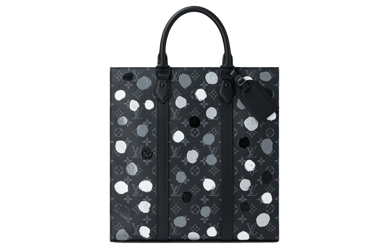 LOUIS VUITTON X Yayoi Kusama Sac Plat Monogram Eclipse Black/Silver