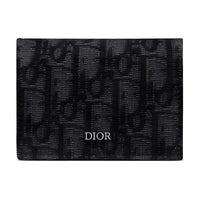 DIOR Cow Leather Business Card Holder, Coin Purse, Card Holder Men's Black