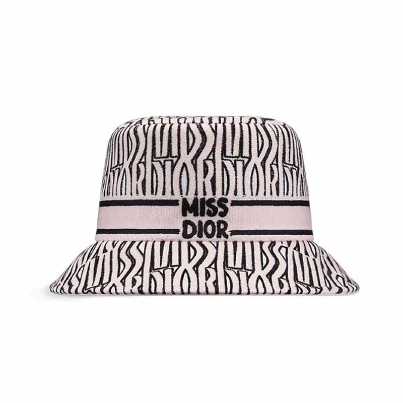 DIOR Cotton Bucket Hats Women's Light Pink