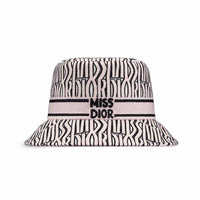 DIOR Cotton Bucket Hats Women's Light Pink