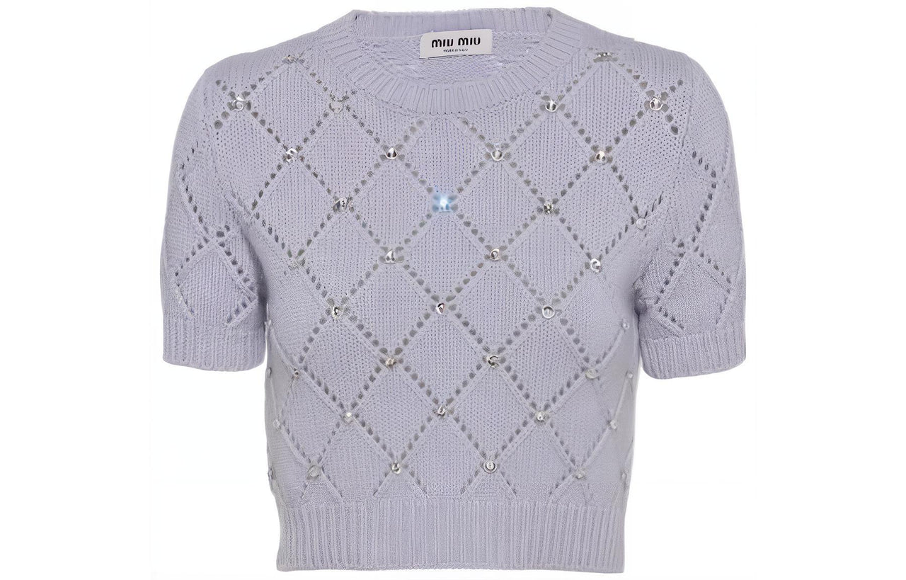 MIU MIU SS23 Sweater Women's Purple